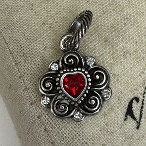 Brighton July birthstone heart charm